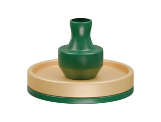 pottery wheel icon 3d illustration render