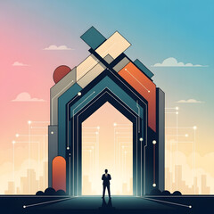 Clean editorial hero visual for headlines modern layouts and digital storytelling