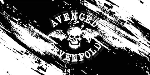 logo of the heavy metal band Avenged Sevenfold from Huntington Beach, California, United States of America. isolated vector