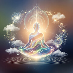 Inner peace abstract concept expressing calm balance mindfulness and emotional harmony