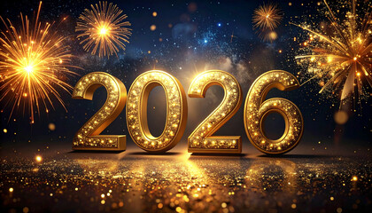 2026 New Year Celebration with Fireworks