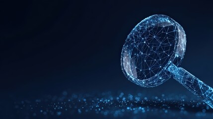 A mesmerizing digital rendering of a gavel, composed of intricate interconnected dots and lines. ..Created with Generative AI, not depicting real subjects.