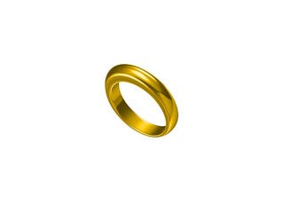 Simple Gold Band Ring 3D Jewelry CAD Design