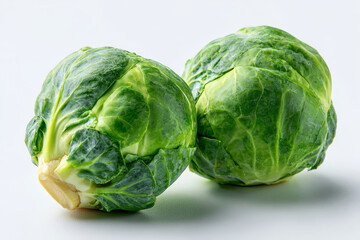 Fototapeta premium Brussels sprout green vegetable fresh produce healthy food close up organic natural raw nutrition diet