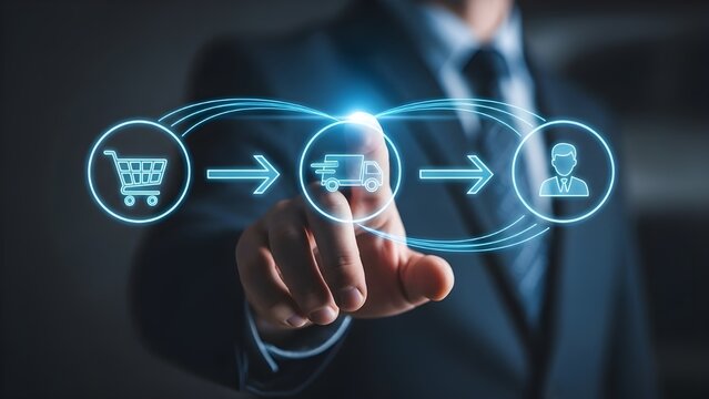 E commerce and payment processing concept