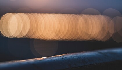 Abstract bokeh circles of light and reflection, artistic