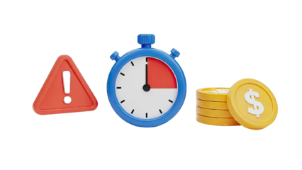 Warning, Stopwatch, and Coins