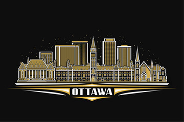 Vector illustration of Ottawa