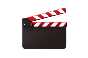 Clapperboard opening creating movie magic, filmmaking, and video production symbolizing art and cinema industry