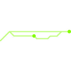 Futuristic Frame Neon Element