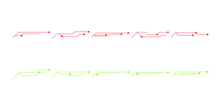 Futuristic Frame Neon Element