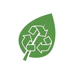 Obraz premium recycle symbol on a white background