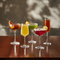 different type of drinks