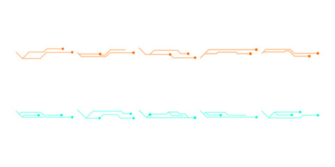 Futuristic Frame Neon Element