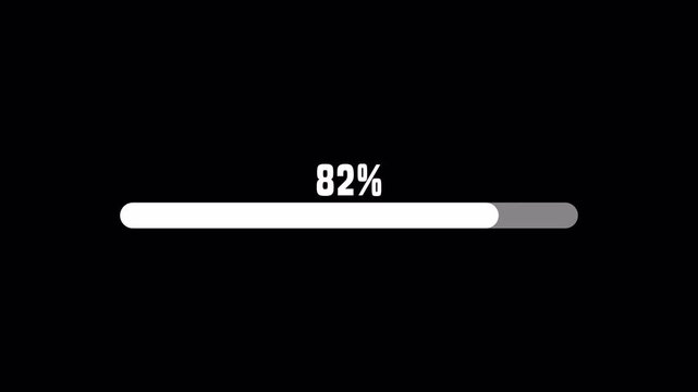simple loading bar animation 100 to 0 with Alpha Channel