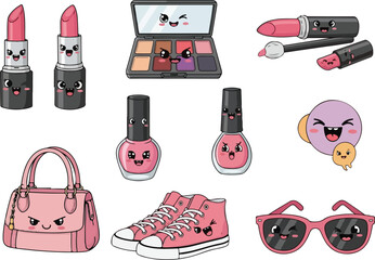 Cute Funny Aesthetic Makeup and Fashion Sticker