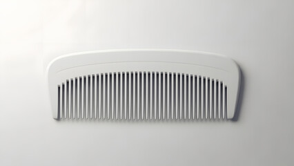 Simple black plastic comb for hair styling and care
