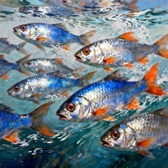 tropical fish in sea