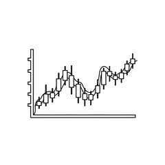 Obraz premium Financial Market Analysis Chart with Stock Price Trends and Data Visualization