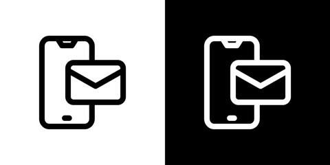 スマホとメールのアイコン © hamo