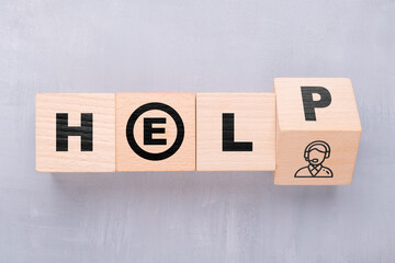 Help Center and Customer Support Service Concept