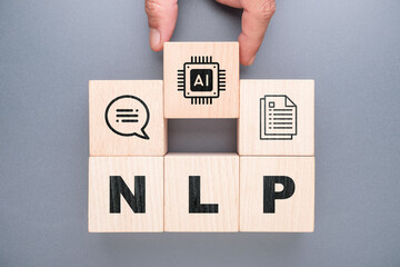 AI Powered Natural Language Processing Technology Concept