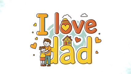 Heartfelt message expressing love for a father