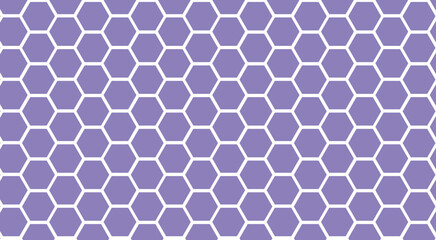 Obraz premium Abstract wall decorative in the bath copy space, hexagon 3D background texture. purple hexagonal honeycomb pattern bee.