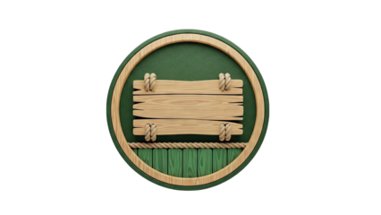 Wooden Sign with Nautical Rope Decoration