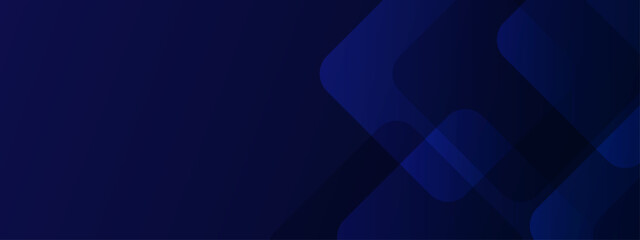 Obraz premium Dark blue abstract background with layered rounded shapes. Ideal for modern design projects, digital art, web backgrounds, and futuristic themes