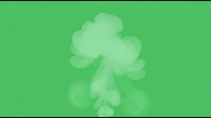 A green background with a light green atomic explosion symbol in the center, depicted in a minimalist graphic style.