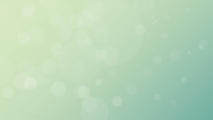 Soft bokeh on blurred light green background