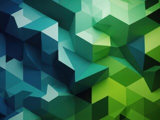 Vivid 3d geometric pattern with abstract shape gradient effect