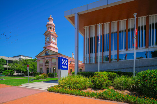 Inverell Court House and Police Station in northern New South Wales, Australia
