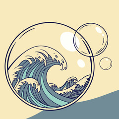 Fluid Sphere Logo with Internal Wave Ripple Effect
