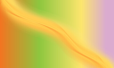 Soft Green Yellow Abstract Wave Background.