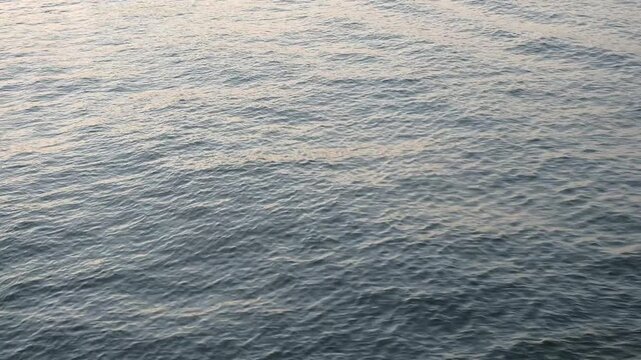 surface of the sea with small wave in sunlight