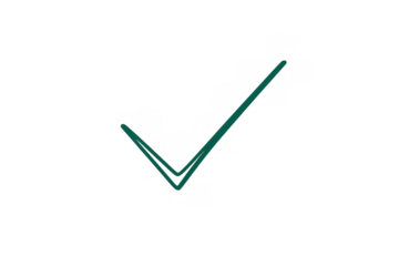 Green check mark icon concept for validation, confirmation, success, completion, approval, verification, and correct choice