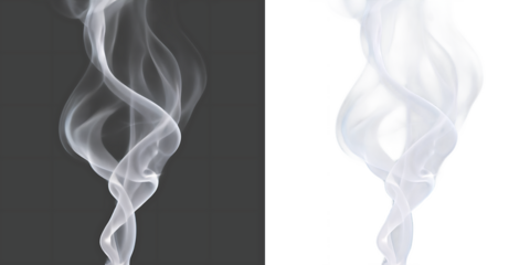  Realistic Steam Smoke Set. Hot Drink, Food, Mist, Vapor Overlay on PNG Transparent Background Graphic design (2)