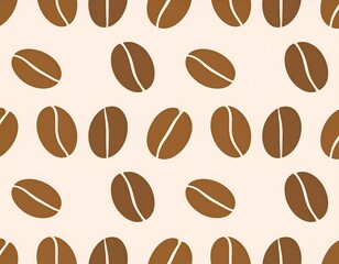 Obraz premium coffee beans seamless background
