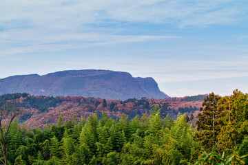 群馬県沼田付近の山々