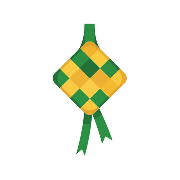 Ramadan ketupat vector illustration for festive Islamic celebration design