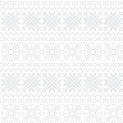 Snowflake Knitting Seamless Pattern Design