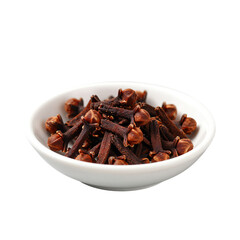 Obraz premium Whole Cloves in a White Ceramic Bowl