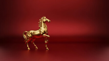 High-End Lunar New Year Background in Black and Gold