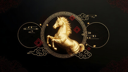 Luxury Chinese New Year Background for Festive Banner