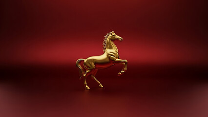 Premium Chinese New Year Background in Black and Gold