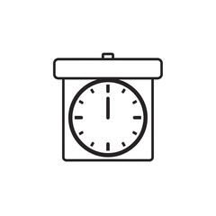 Obraz premium Minimalist Black and White Kitchen Scale Icon for Cooking and Measurement