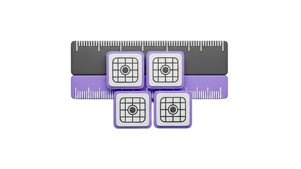 Rulers and Square Icons