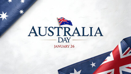 Celebrating Australia Day on January 26th with national pride and flags